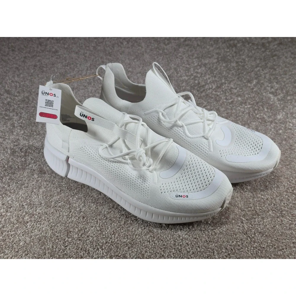 UNOS by Target White Knit Expandable Sneakers Womens 12.5-13.5 Mens 11-12 NWT
